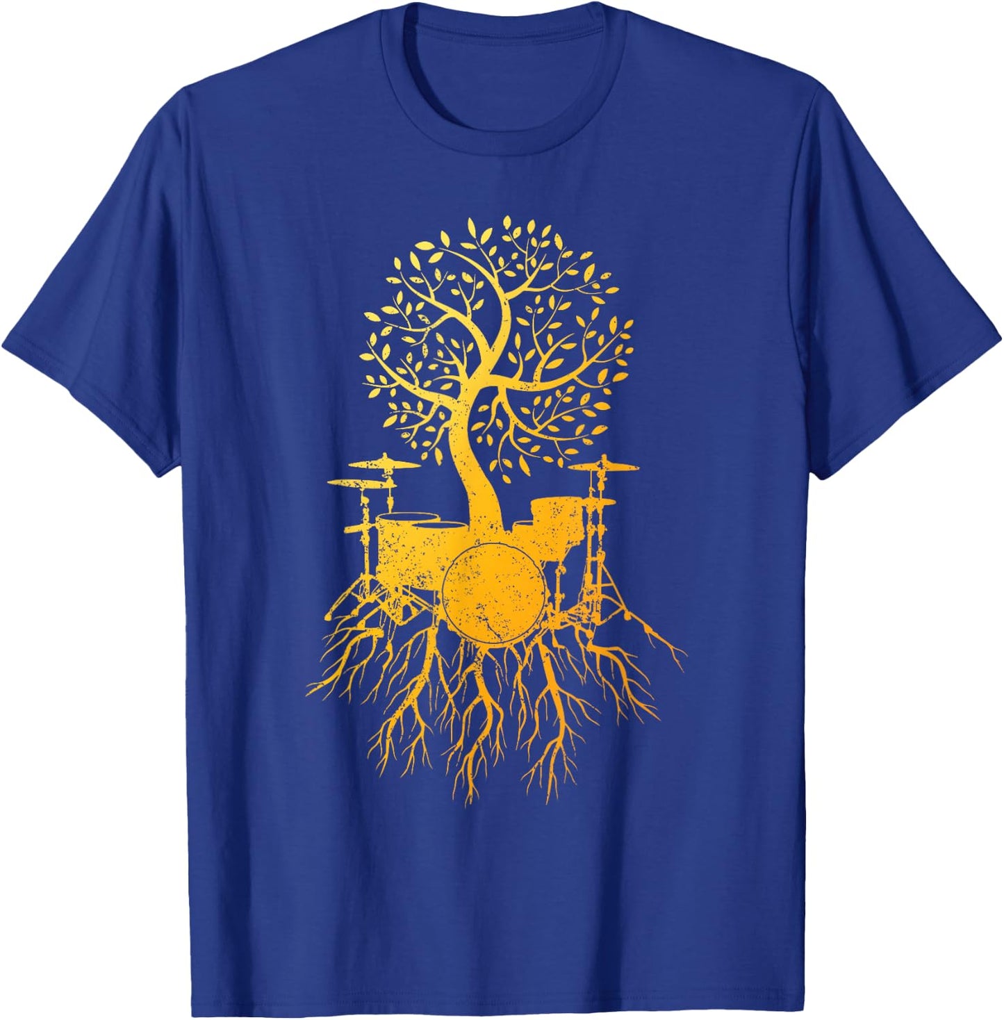 Cool Drum Set Art Women Drummer Music Drumming Lover T-Shirt - T-Shirt | Royal