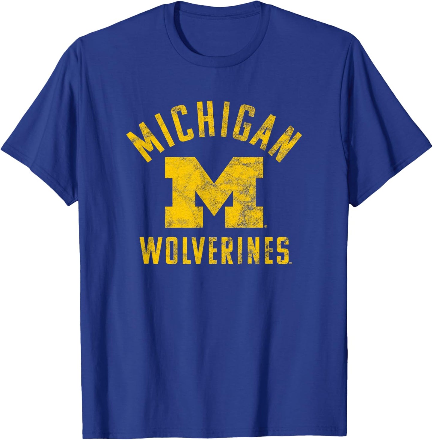 University of Michigan Wolverines U of M Large T-Shirt - T-Shirt | Royal