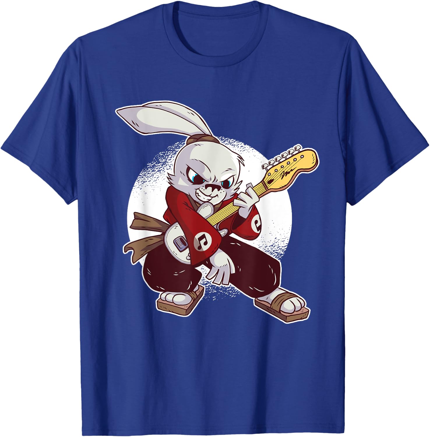 Rabbit Bunny Guitarist Guitar Music Musician T-Shirt - T-Shirt | Royal