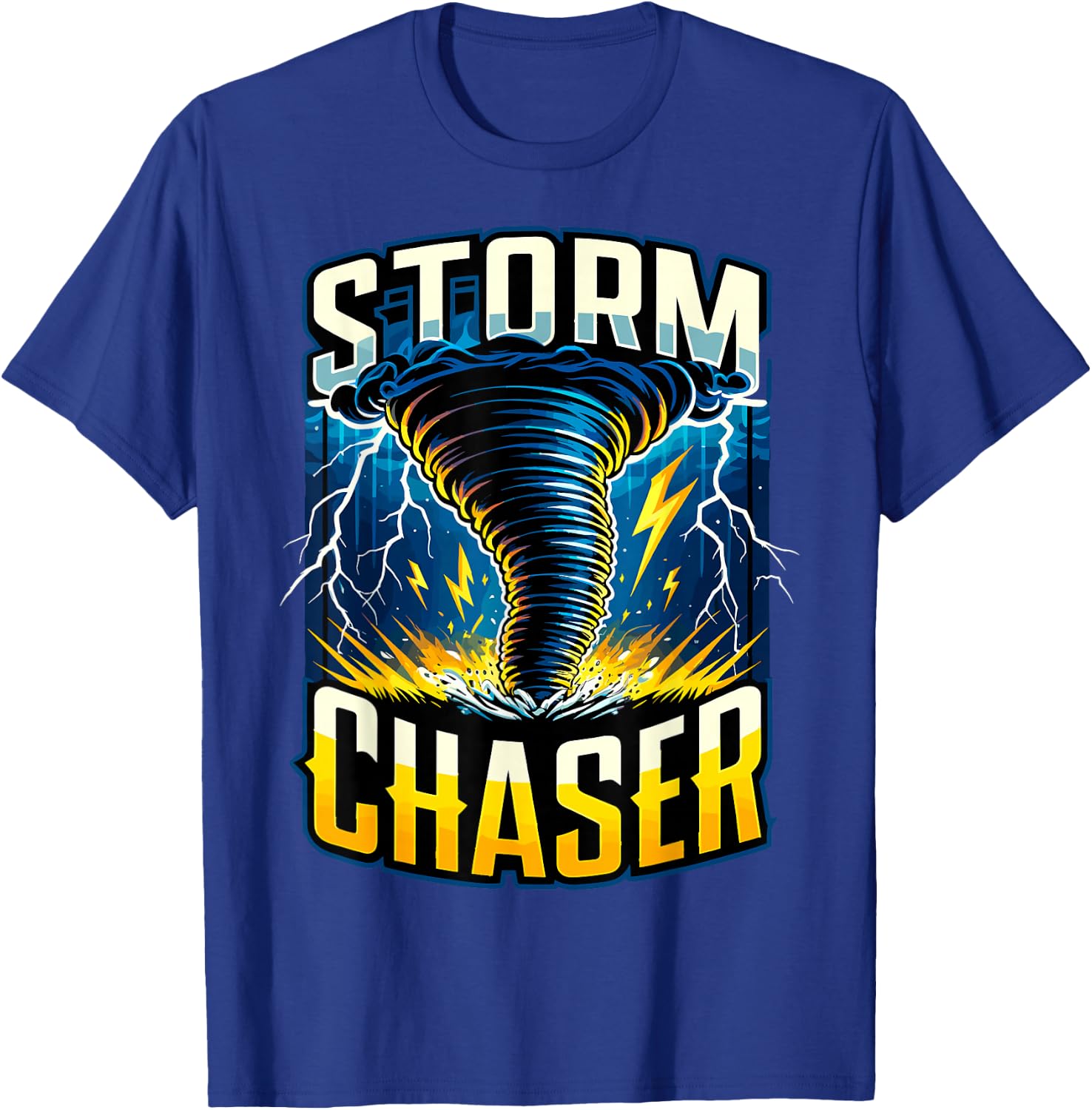 Storm Chaser Storm Chasing Meteorologists Meteorology T-Shirt - T-Shirt | Royal