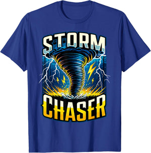 Storm Chaser Storm Chasing Meteorologists Meteorology T-Shirt - T-Shirt | Royal