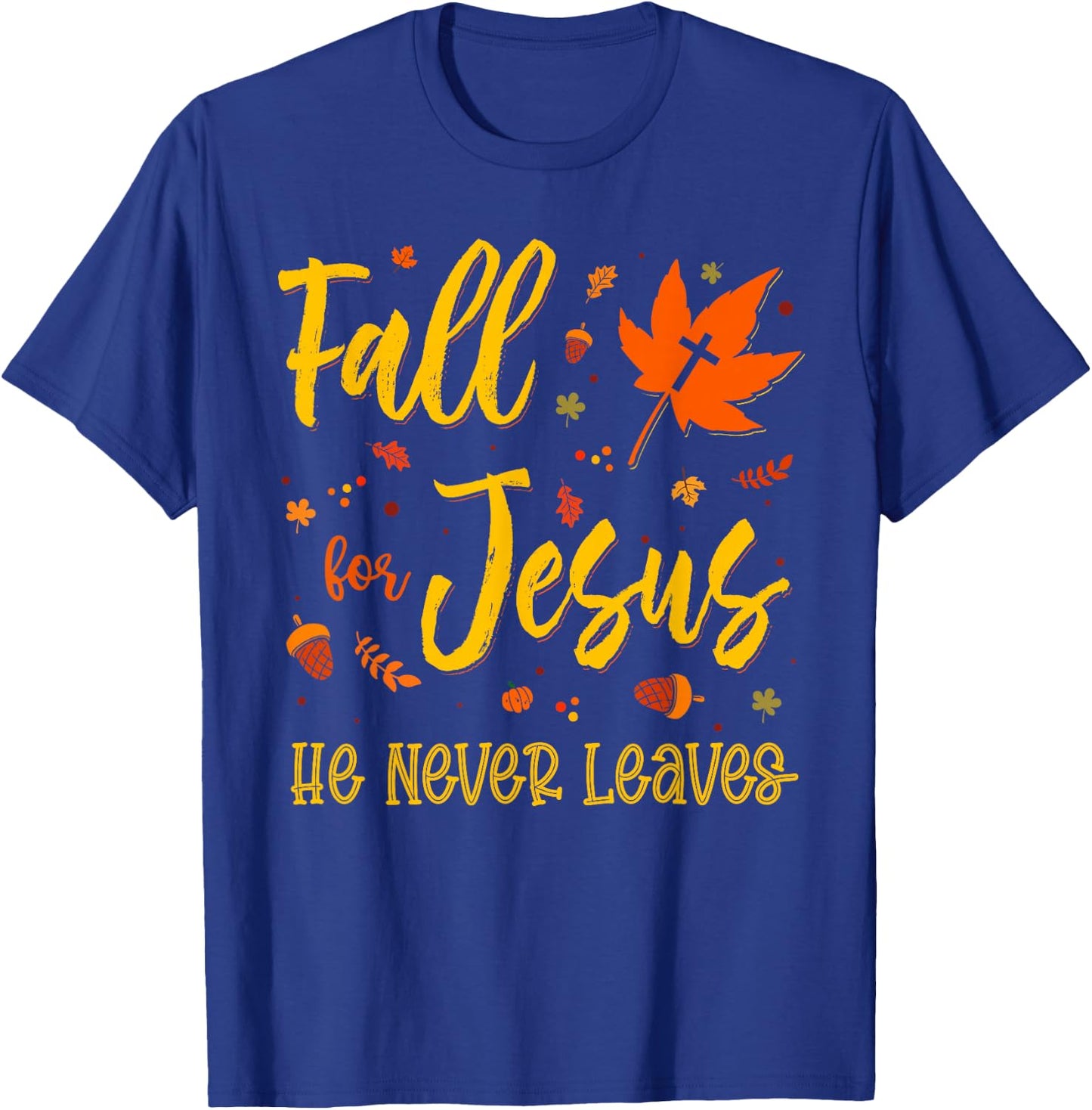 Christian Sayings Thanksgiving Halloween Jesus Religious T-Shirt - T-Shirt | Royal