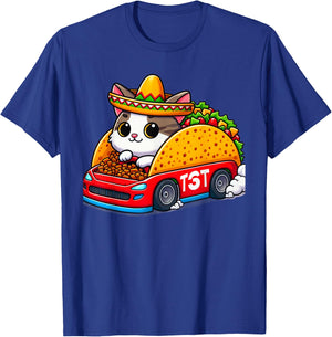Tacocat Racecar Spelled Backwards Funny Mexican Car Taco Cat T-Shirt - T-Shirt | Royal