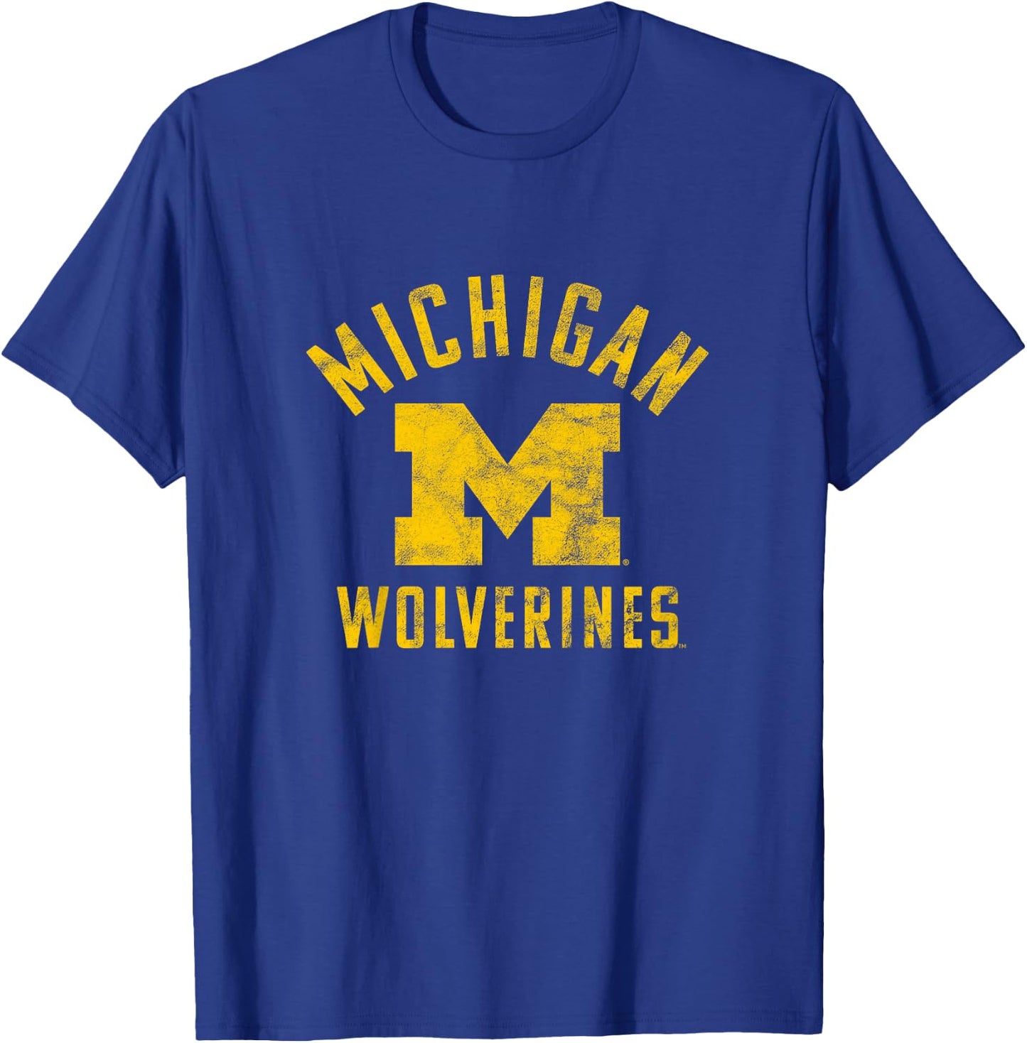 Kids University of Michigan Wolverines U of M Large T-Shirt - T-Shirt | Royal
