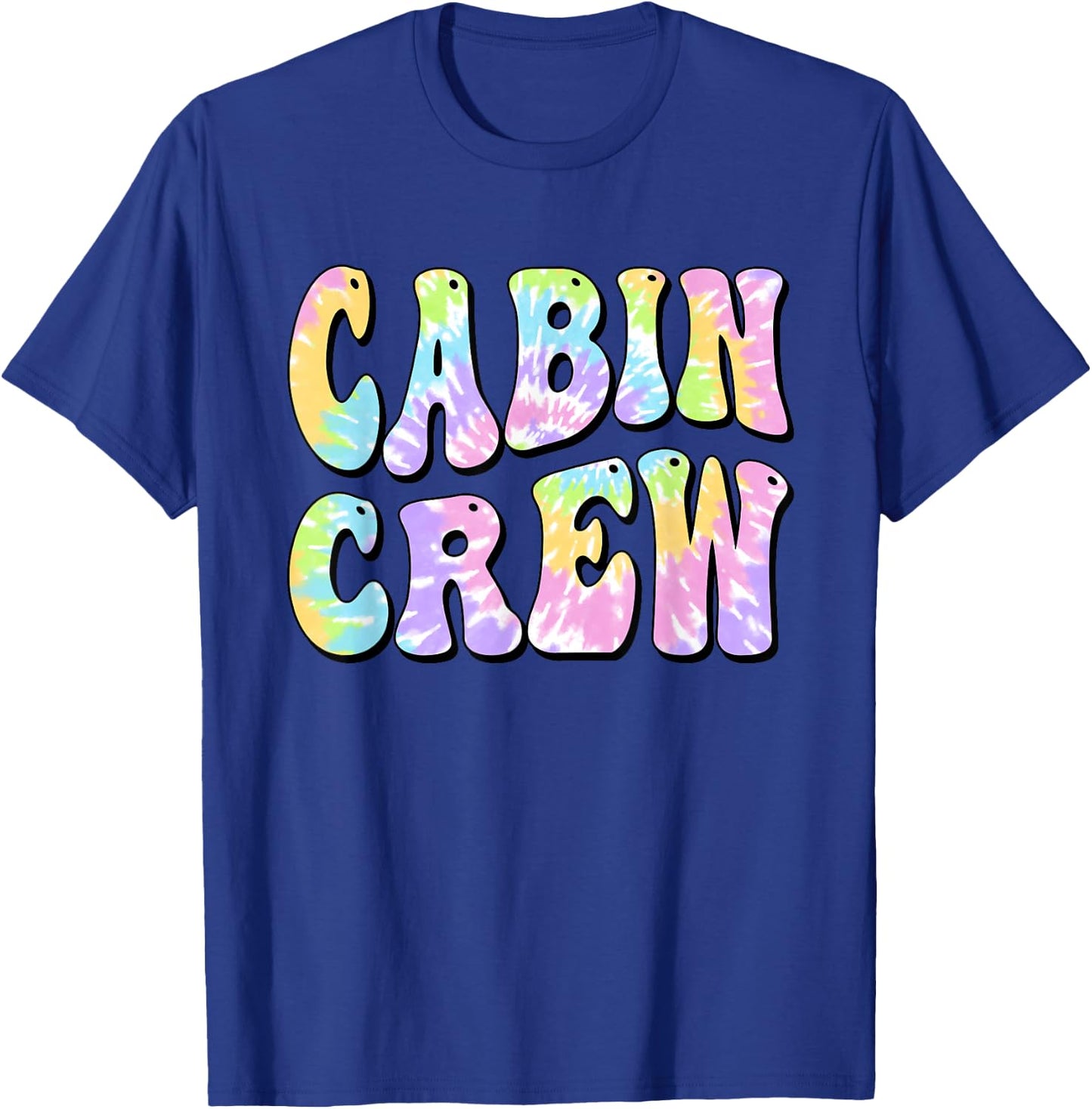 Cabin Crew Summer Mountain Lake Vacation Women Girl Kids T-Shirt - T-Shirt | Royal