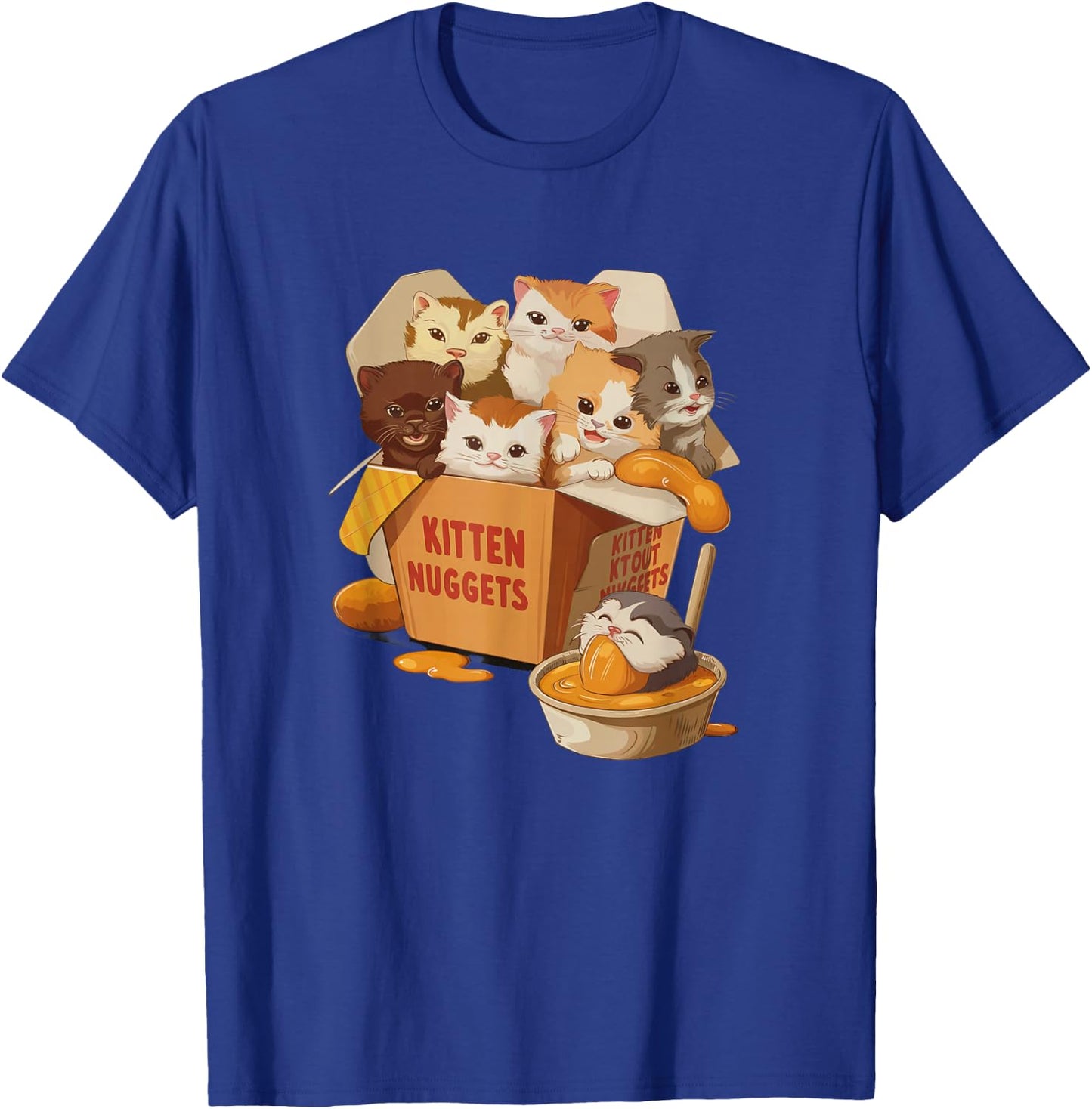 Kitten Nuggets Funny Cat Lover Pun T-Shirt - T-Shirt | Royal