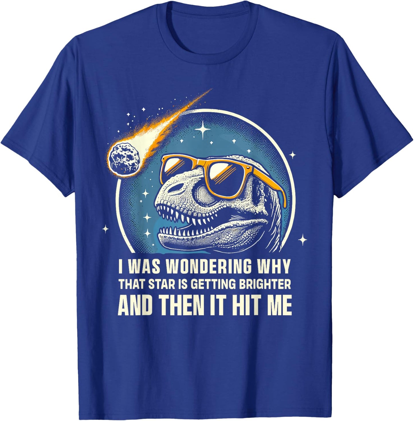 Dinosaur T-Rex Novelty Men Kids Women Funny Dinosaur T-Shirt - T-Shirt | Royal