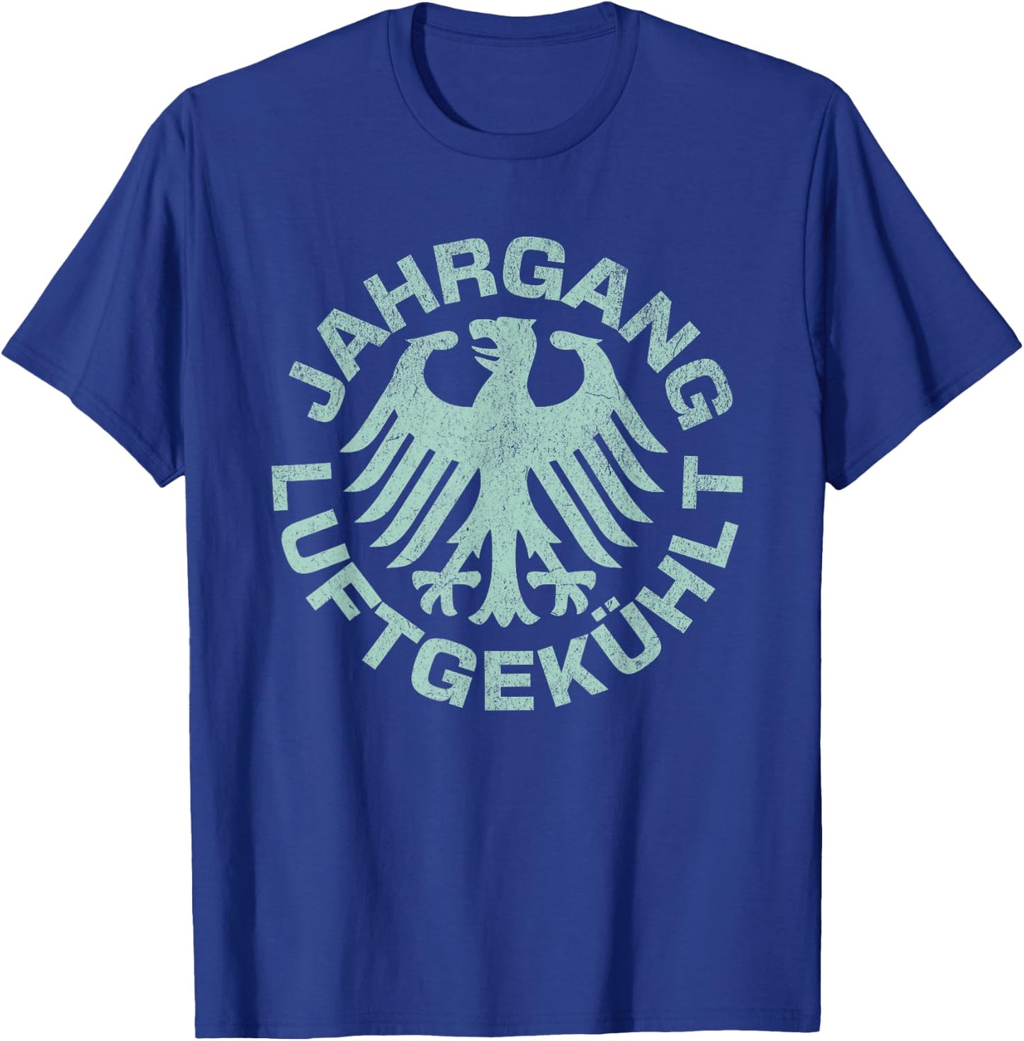 Classic Car "Vintage Air-Cooled" German Motorsport Racing T-Shirt - T-Shirt | Royal