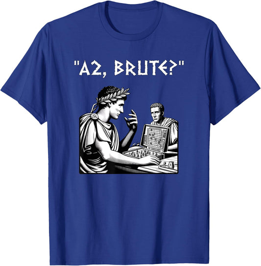 Julius Caesar and Brutus Board Game Meme Funny History T-Shirt - T-Shirt | Royal