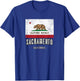 SACRAMENTO California | City CA USA, California Flag T-Shirt - T-Shirt | Royal