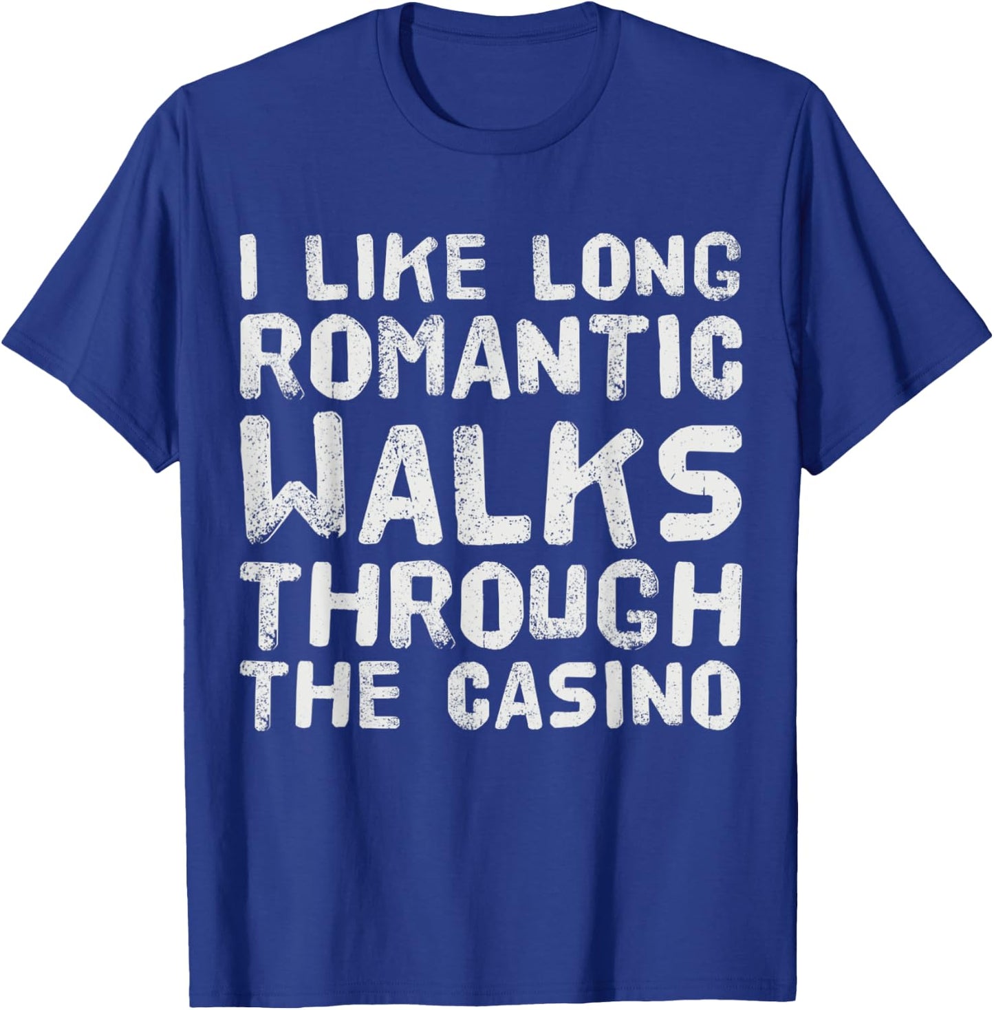 GAMBLING CASINO Clothing FUNNY LAS VEGAS DATE NITE Black Adults Short Sleeve Cotton Blend Small T-Shirt - T-Shirt | Royal