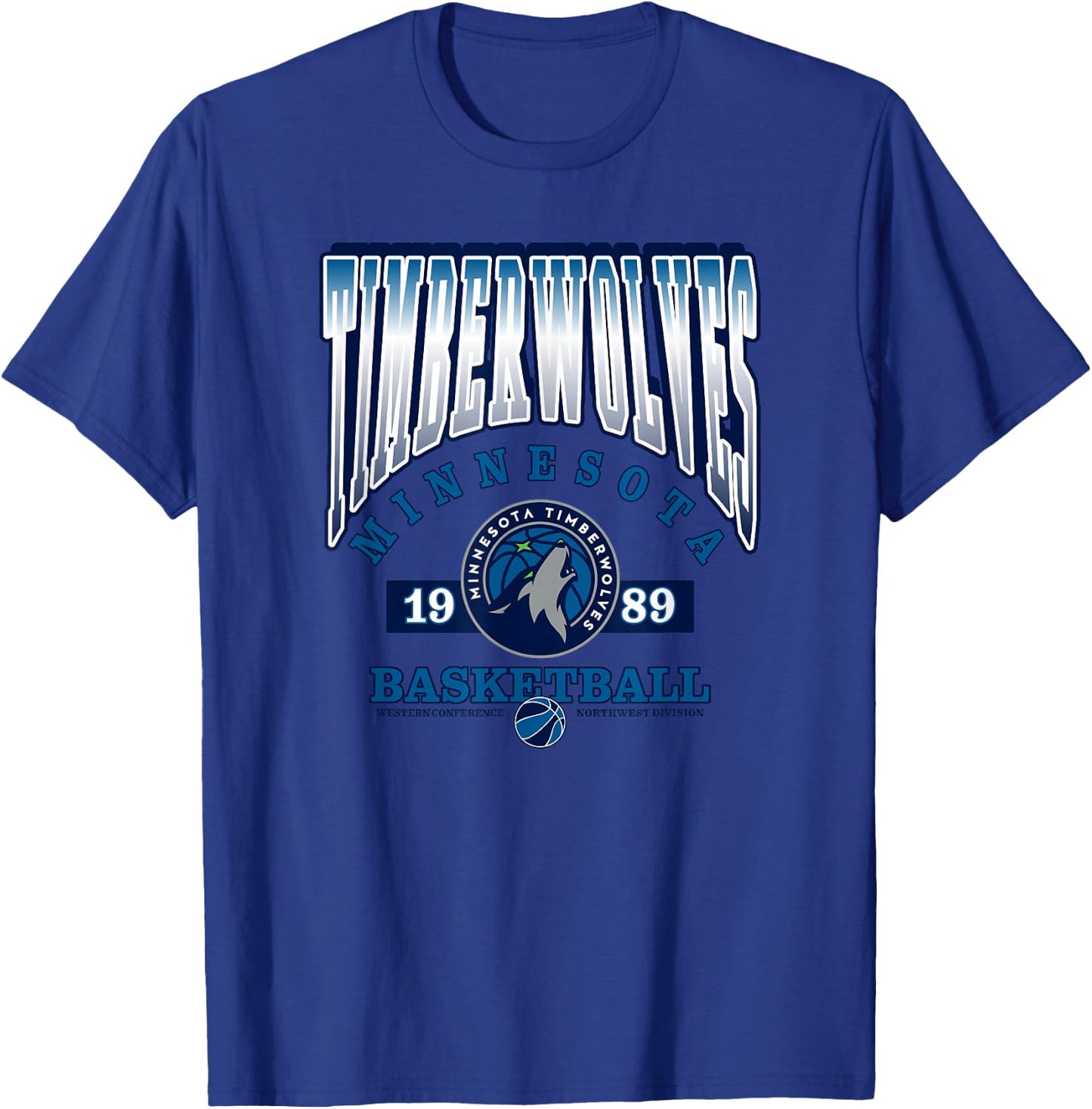 Minnesota Timberwolves NBA Homecourt Advantage - Black, -Adults, Small, Short Sleeve, Polyester, , Classic Fit, Letter Print T-Shirt - T-Shirt | Royal