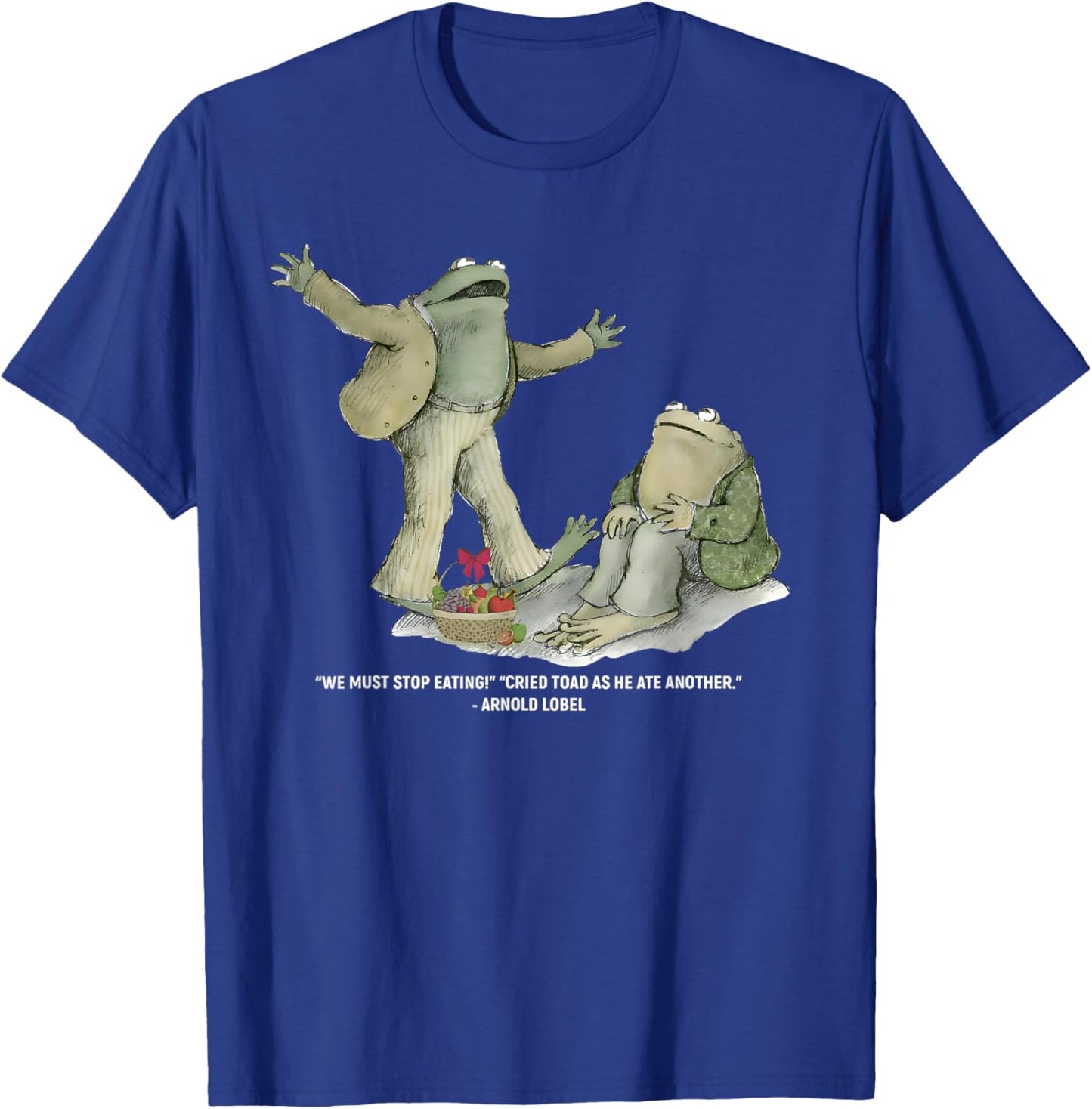We Must Stop Eating Frog Funny Meme Retro Men Women T-Shirt - T-Shirt | Royal