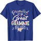 Promoted to Great Grammie Est 2025 First Time New Grandma T-Shirt - T-Shirt | Royal