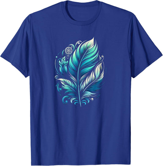 Spiritual Feather T-Shirt - T-Shirt | Royal