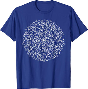 Curse Word Mandala Graphic T Shirt T-Shirt - T-Shirt | Royal