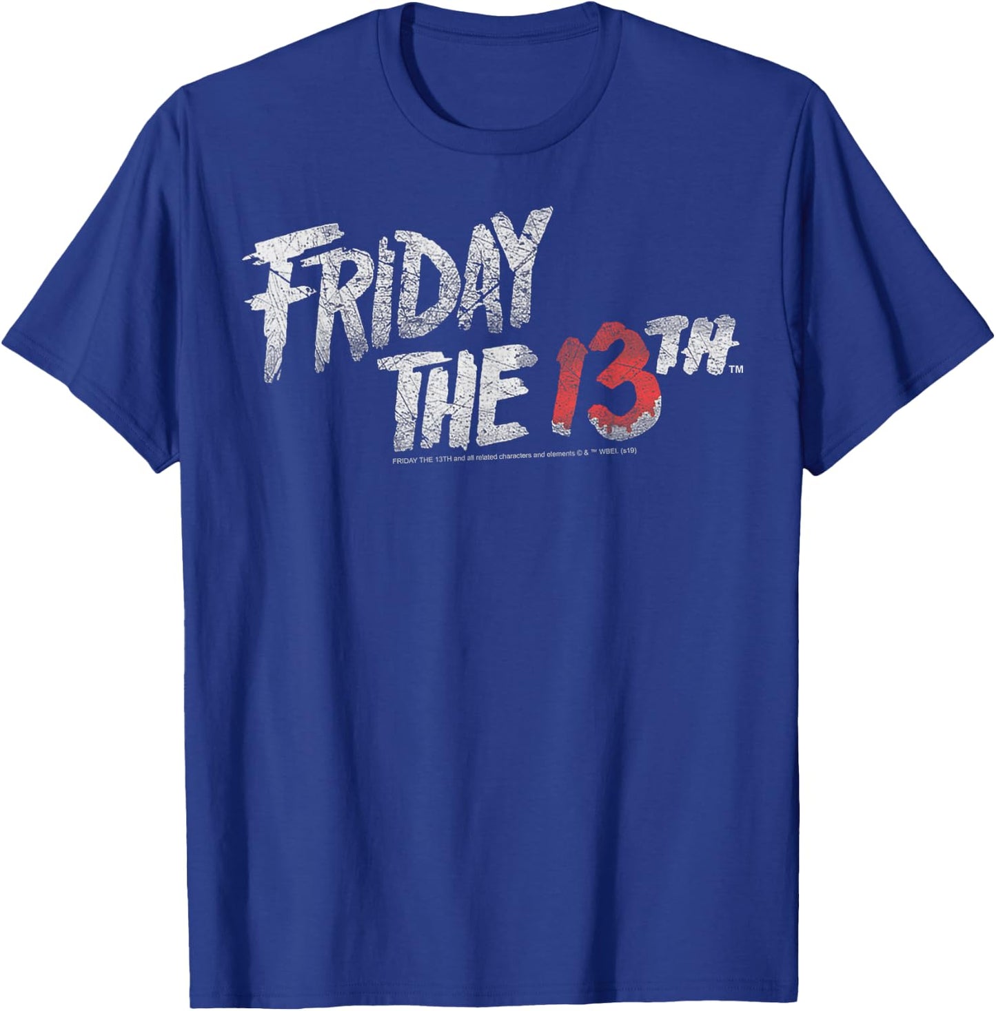 Friday The 13th Stacked Logo T-Shirt - T-Shirt | Royal