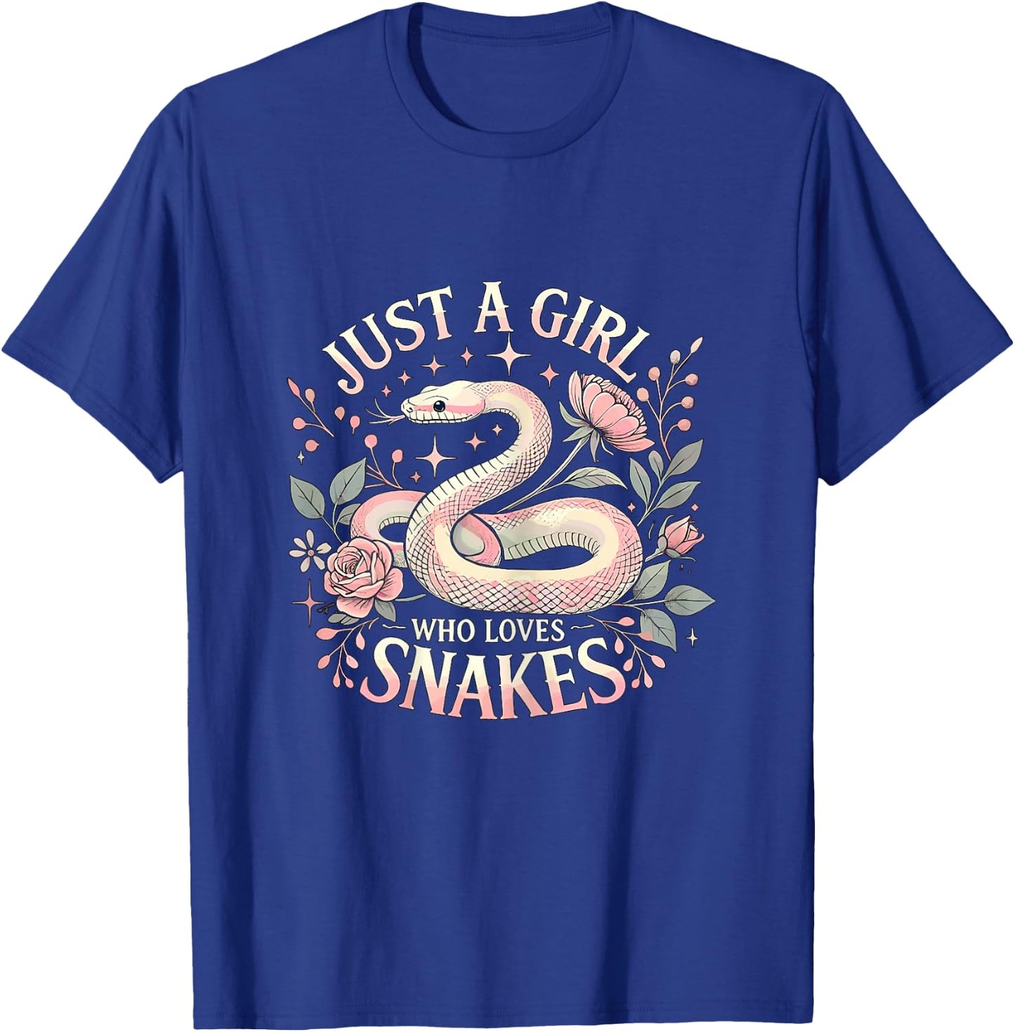 Just a Girl who Loves Snakes T-Shirt - T-Shirt | Royal