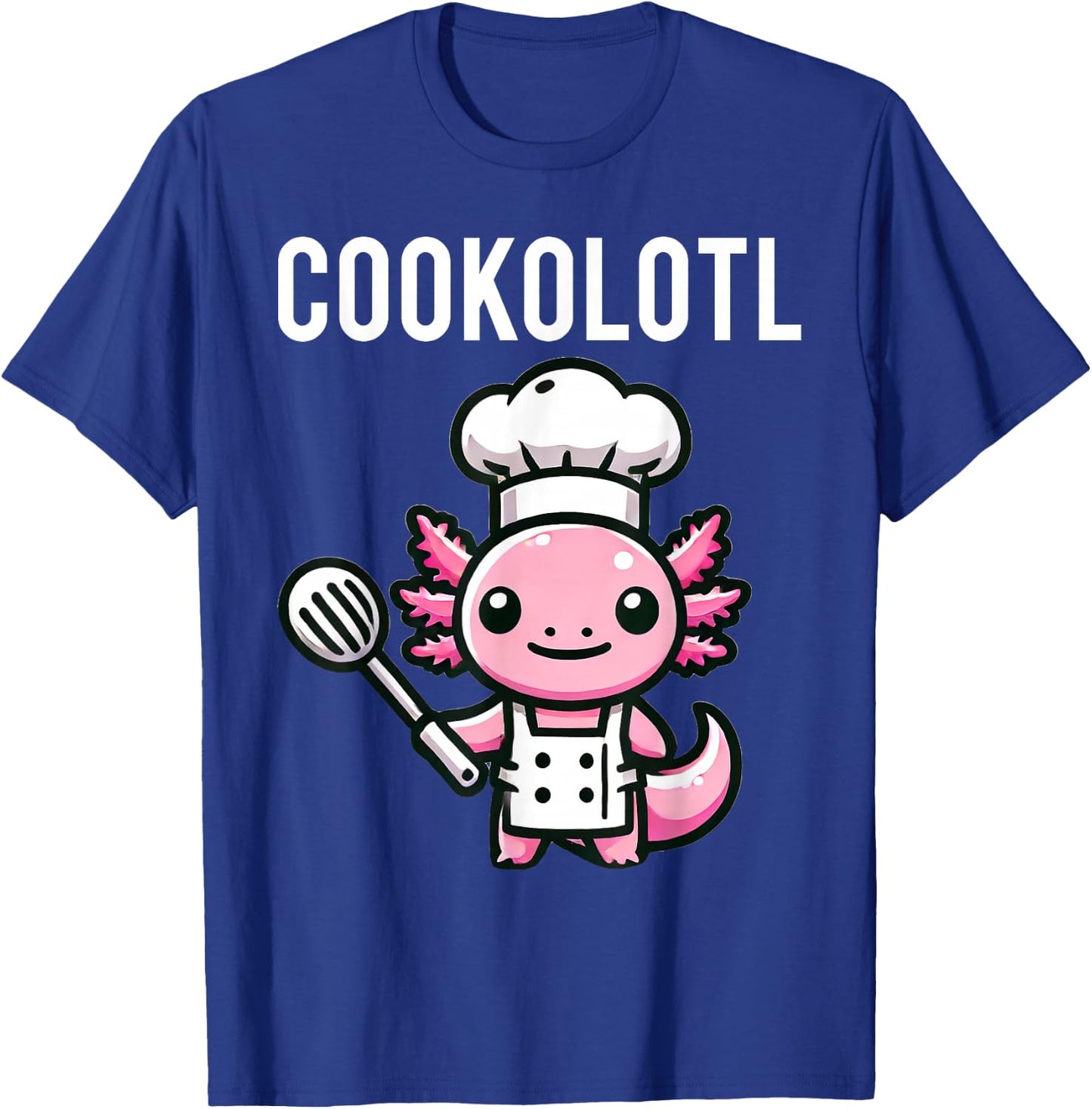 Cookolotl Axolotl Chef Cook Cooking T-Shirt - T-Shirt | Royal