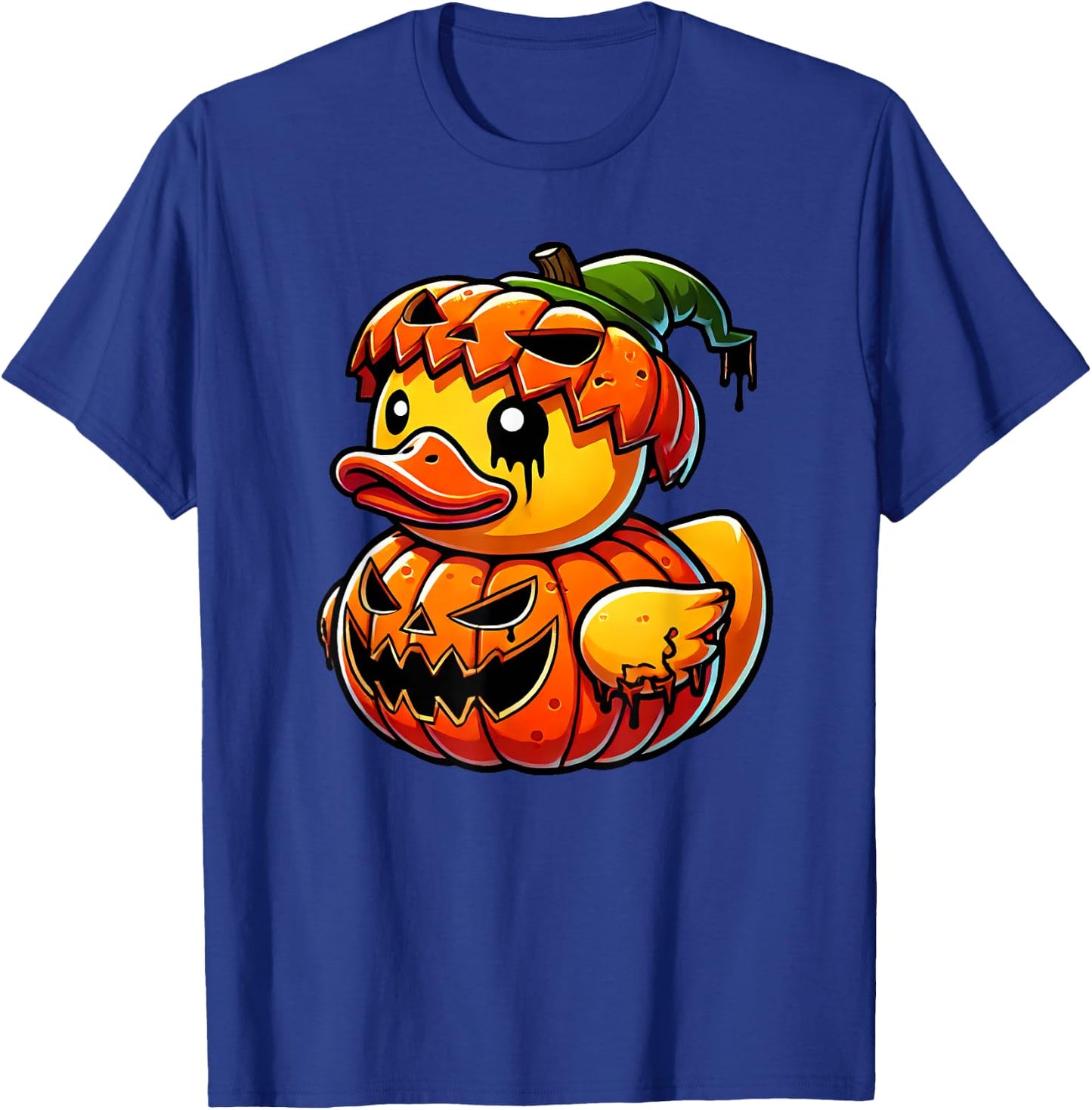 Funny Duck Pumpkin Halloween Costume Boys Girls Kids T-Shirt - T-Shirt | Royal