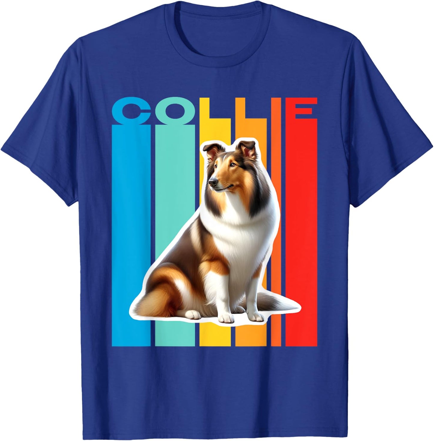 Colorful Collie T-Shirt - T-Shirt | Royal