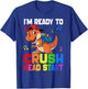 Kids Ready Crush HeadStart First day School Dinosaur Toddler T-Shirt - T-Shirt | Royal