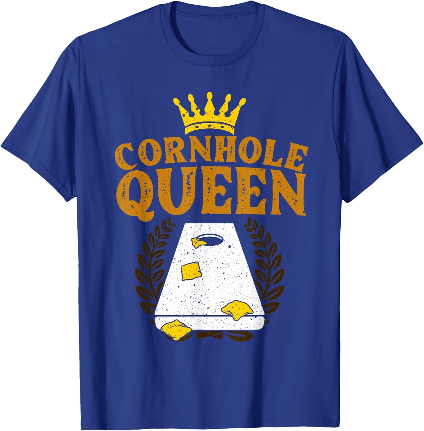 Funny Cornhole Queen Design Girls Cornhole Lover T-Shirt - T-Shirt | Royal