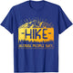 Funny Hiking Art Women Hiker Camping Nature Hiking T-Shirt - T-Shirt | Royal