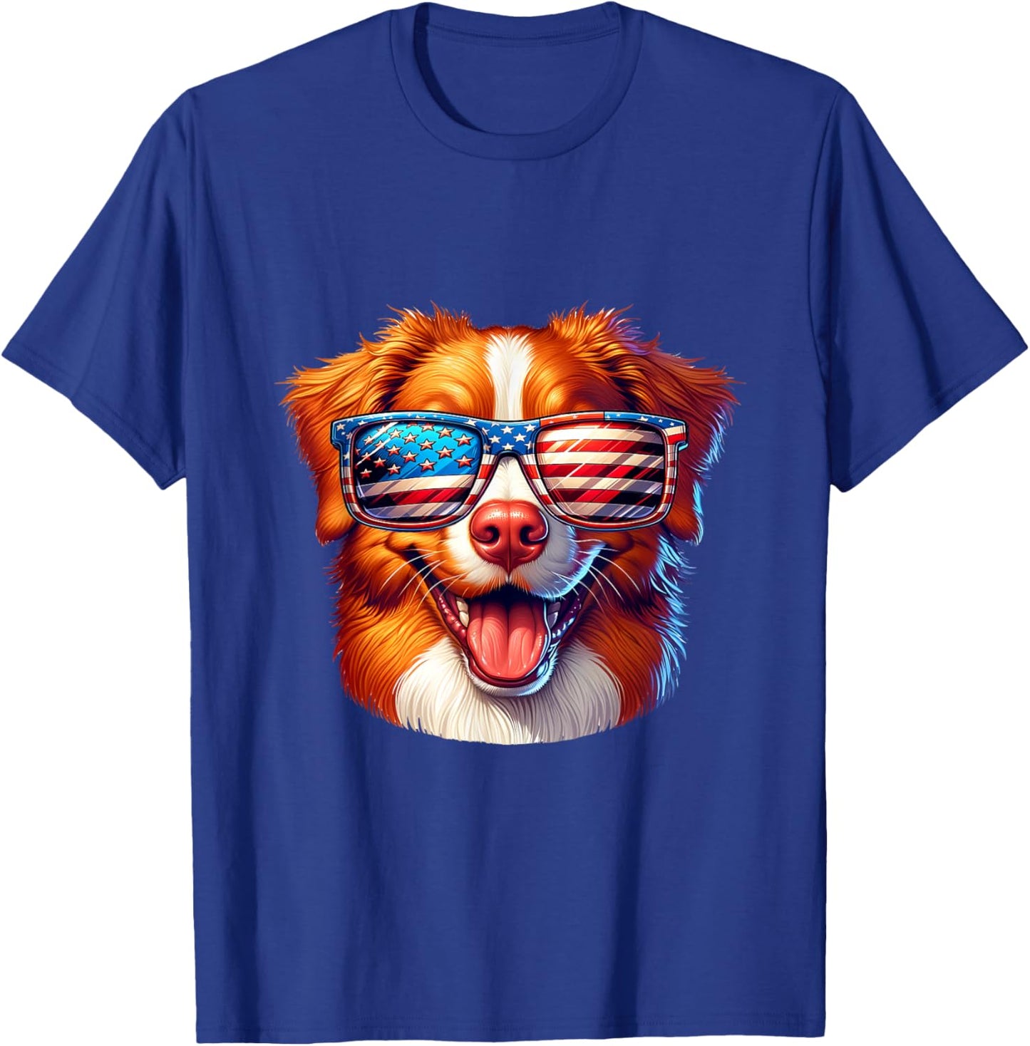 Nova Scotia Duck Tolling Retriever toller 4th Of July Dog Women Kids T-Shirt - T-Shirt | Royal