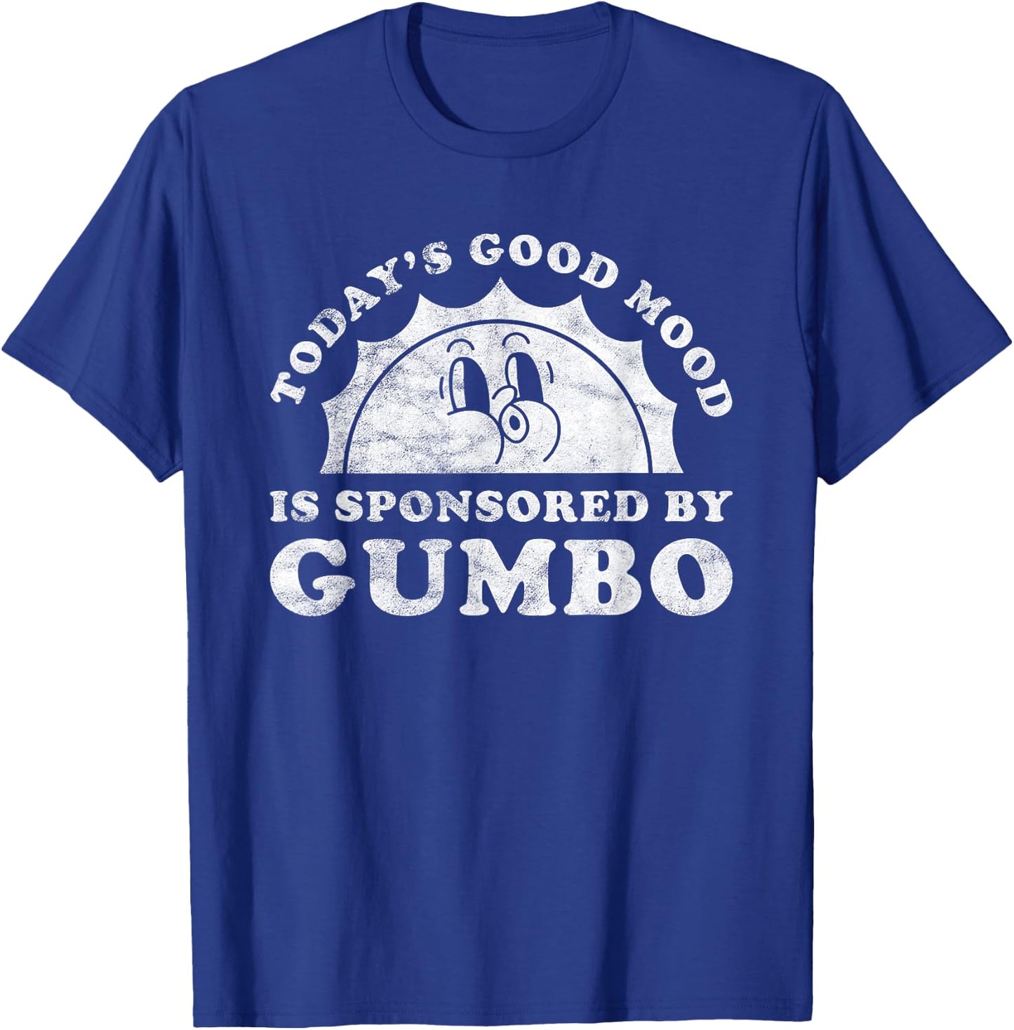 Good Mood Gumbo Apparel Co Funny Cute Retro Vintage Black T-Shirt - T-Shirt | Royal