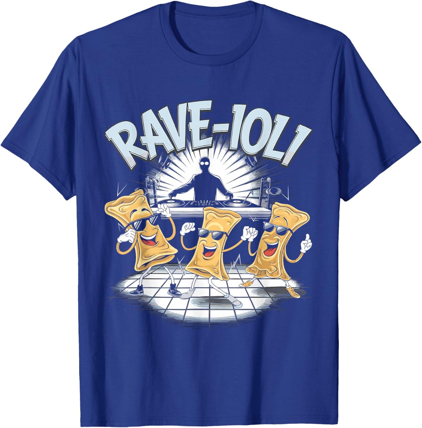 Rave-ioli Funny Pasta DJ Rave Party T-Shirt - T-Shirt | Royal