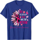 Sunflower Pink Breast Cancer Awareness Women Girls Warrior T-Shirt - T-Shirt | Royal