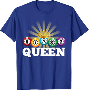 Bingo Queen Design Girls Bingo Lover Bingo Player T-Shirt - T-Shirt | Royal