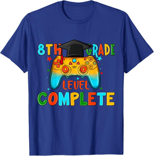 8th Grade Gamer Graduate Game Over Teacher Graduation 2024 Women Kids T-Shirt - T-Shirt | Royal
