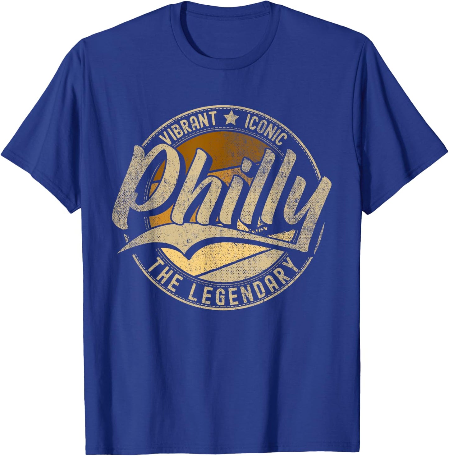 Philly Philadelphia PA | Pennsylvania | Vintage Distressed T-Shirt - T-Shirt | Royal