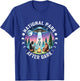 Vintage Retro Funny National Park After the Dark Big foot Alien Campfire , Small, Black T-Shirt - T-Shirt | Royal