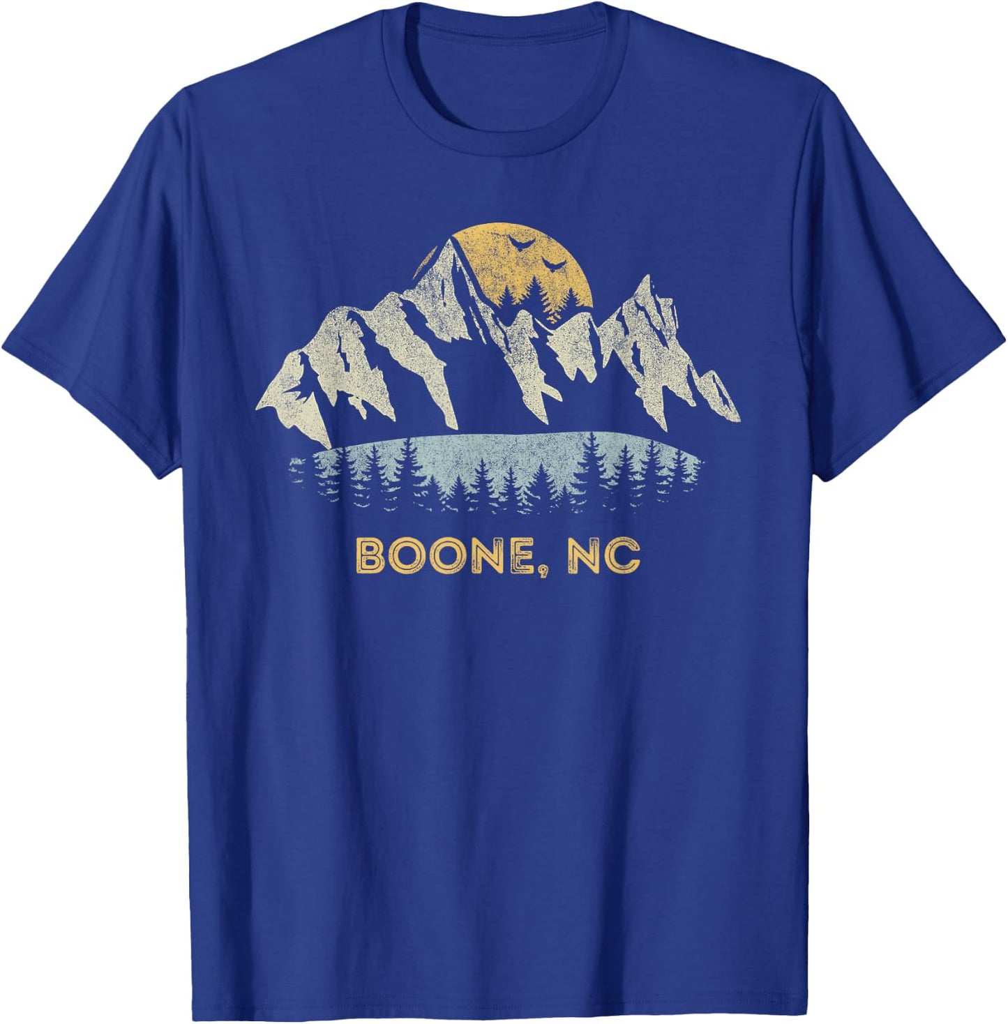 Boone North Carolina Mountain Sunset Sunrise NC T-Shirt - T-Shirt | Royal