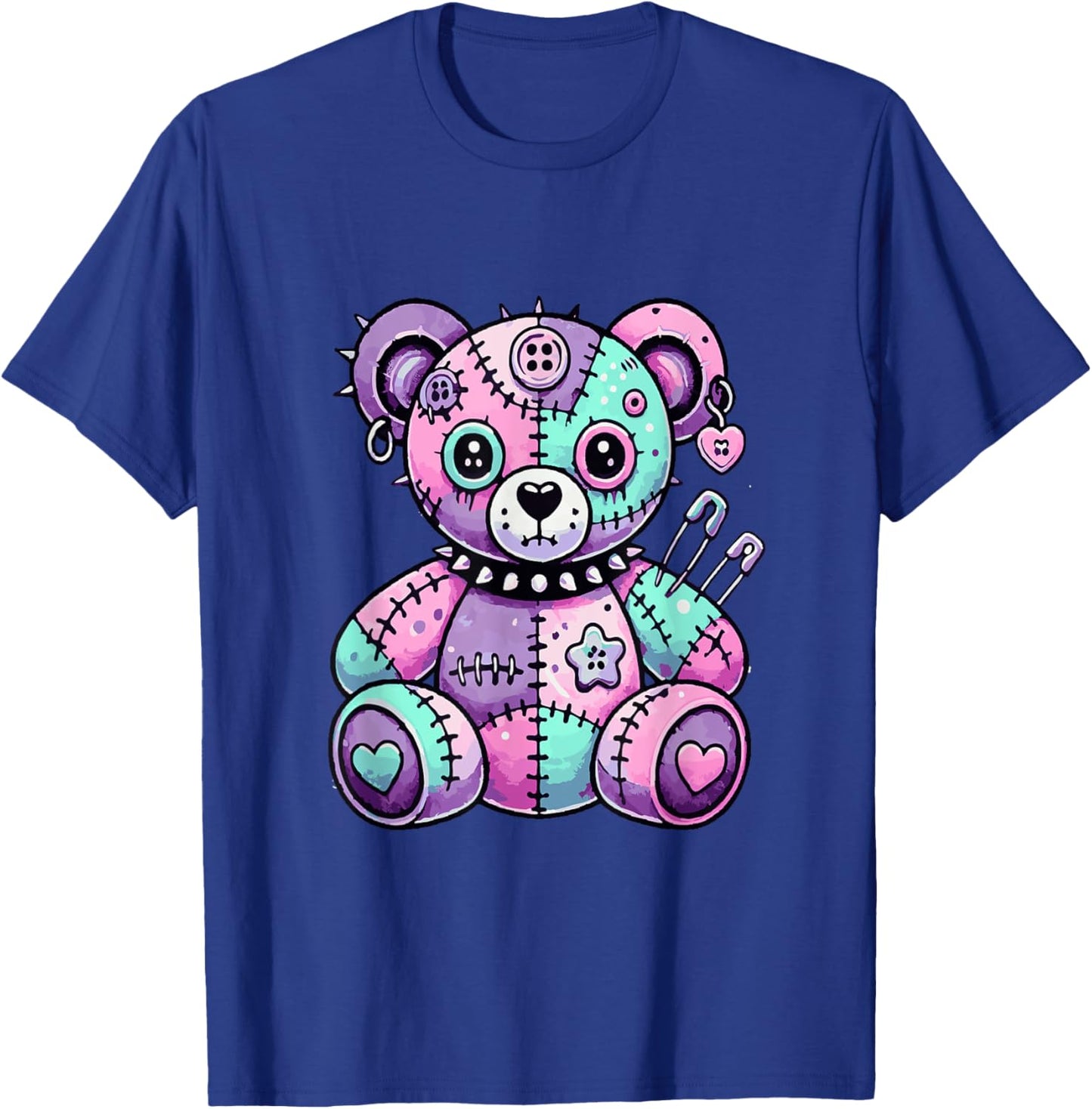 Cute Pastel Goth Aesthetic Kawaii Creepy Teddy Bear T-Shirt - T-Shirt | Royal