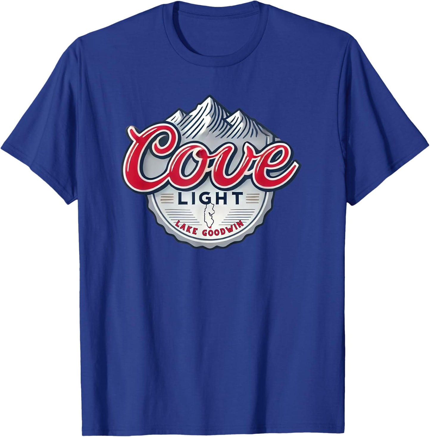 Cove Light, Lake Goodwin Washington T-Shirt - T-Shirt | Royal