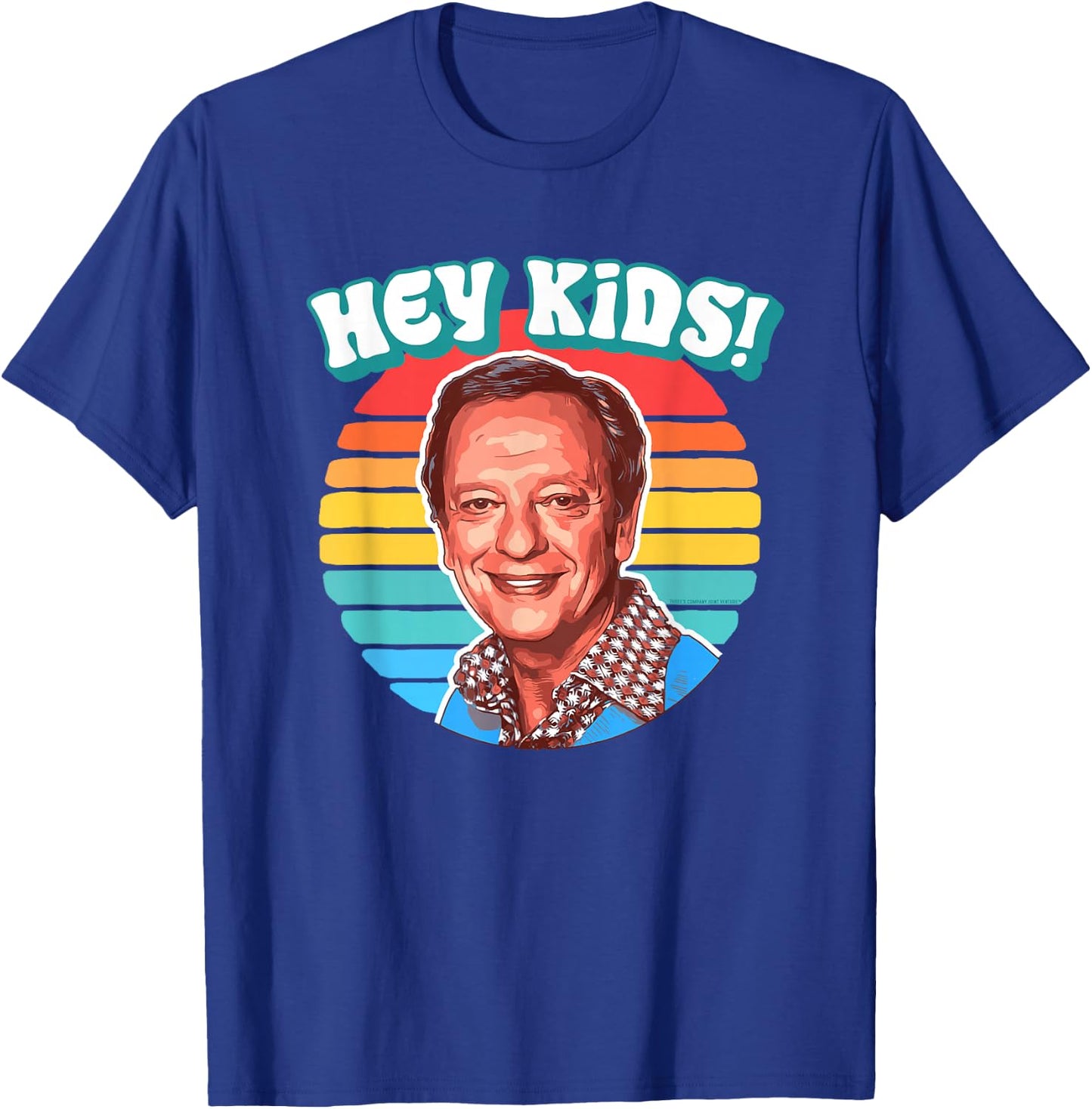 Hey Kids! Funny Mr Furley Three's Company Retro Eighties T-Shirt - T-Shirt | Royal