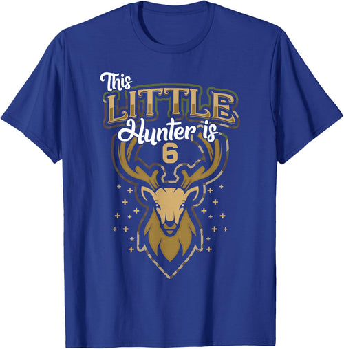 6th Birthday Shirt Hunting Boy Deer Hunter Gift 6 Years Old