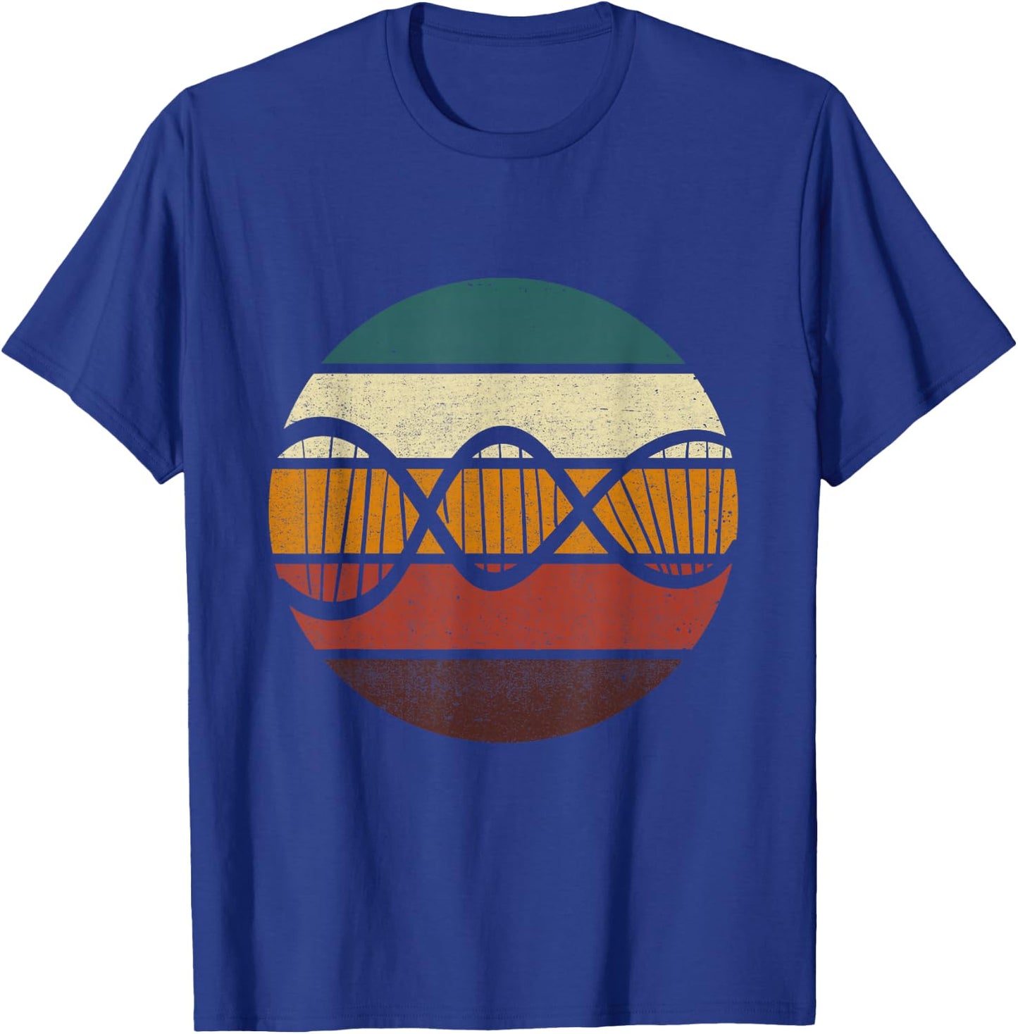 Biochemist Retro DNA Vintage Biochemistry Microbiologist T-Shirt - T-Shirt | Royal