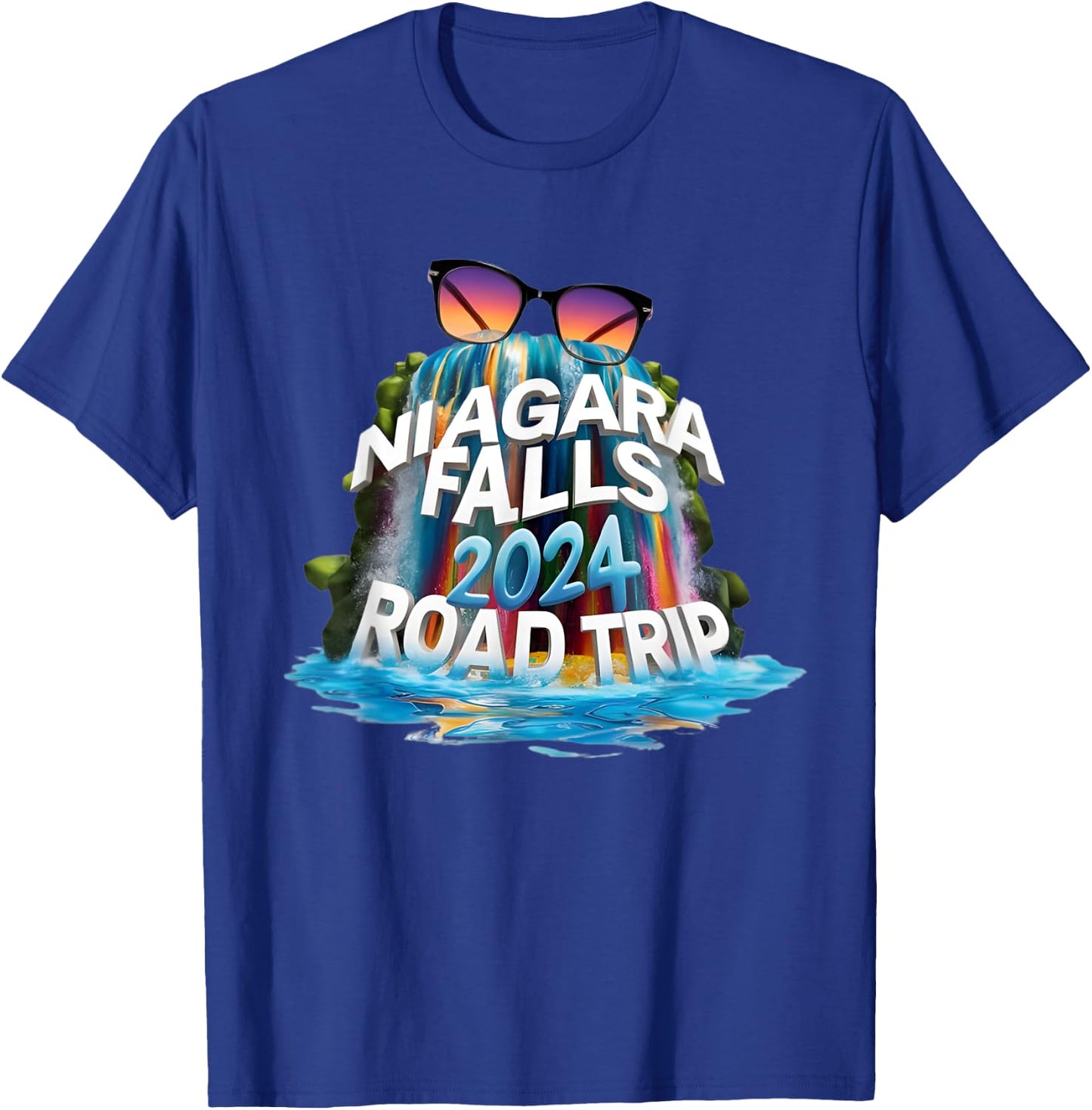 Road Trips Squad Niagara Falls Souvenirs Family 2024 Design T-Shirt - T-Shirt | Royal