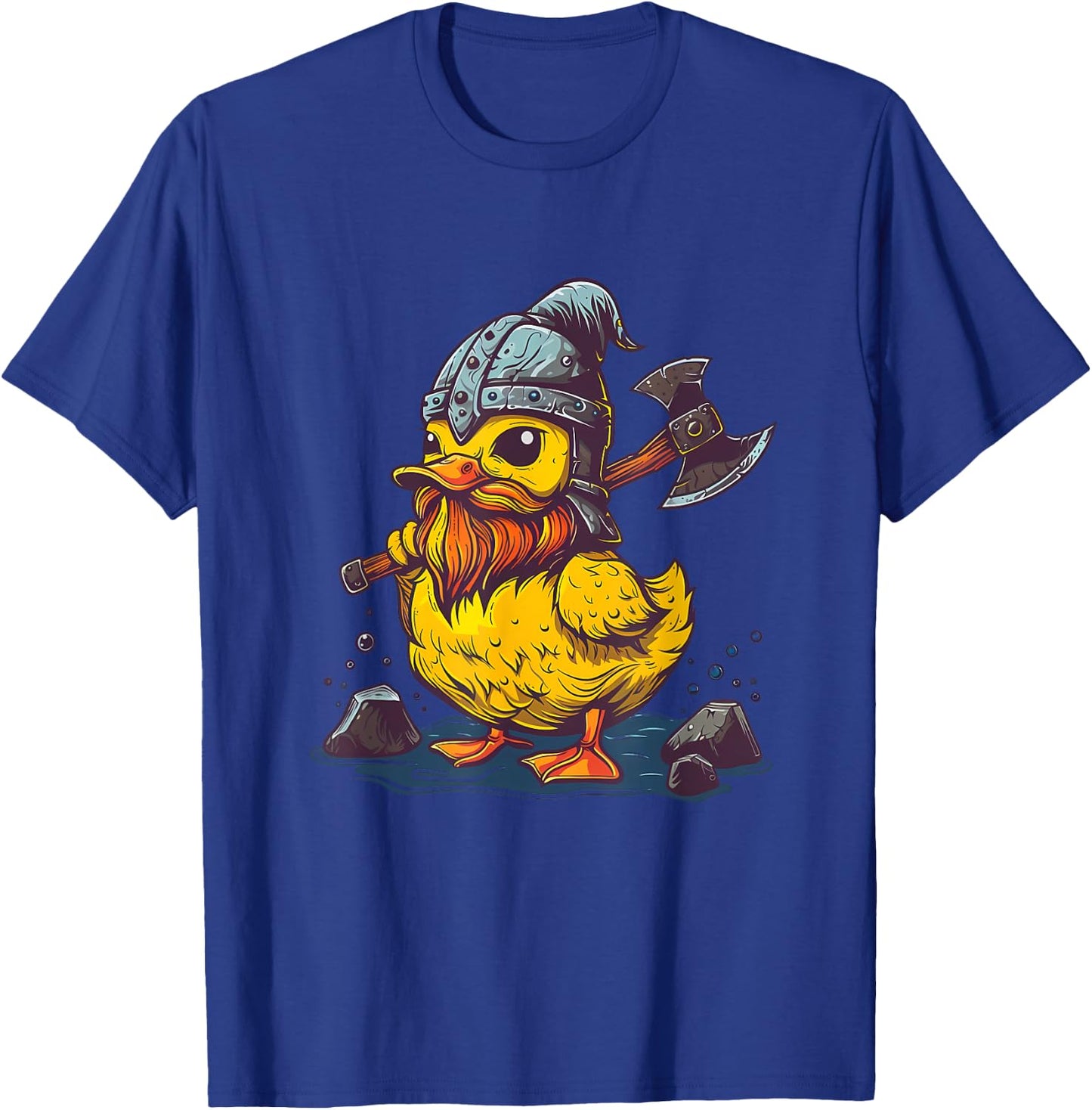 Rubber Duckie Rubber Duck Viking Duck Funny Rubber Duck T-Shirt - T-Shirt | Royal