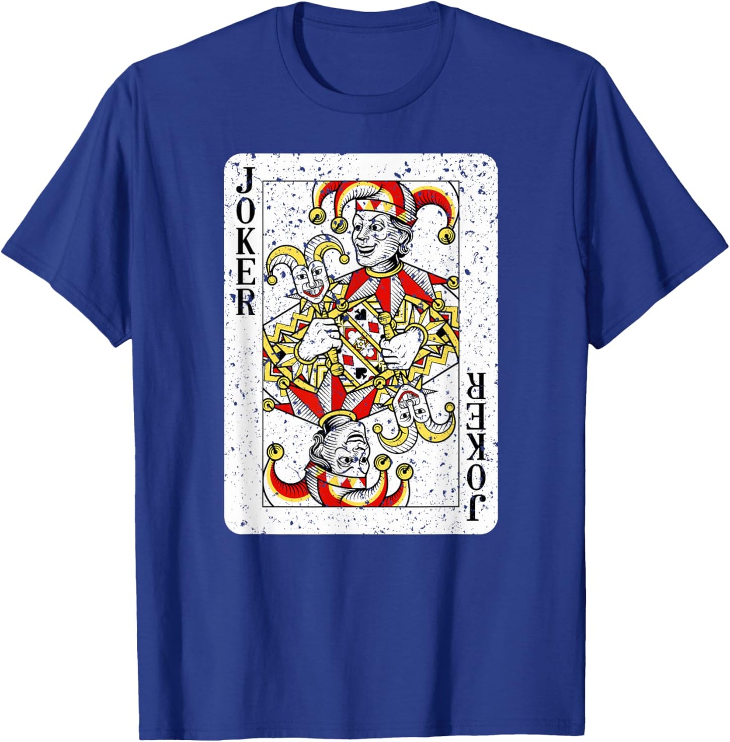 Joker Deck of Playing Cards Vintage Retro Style T-Shirt - T-Shirt | Royal
