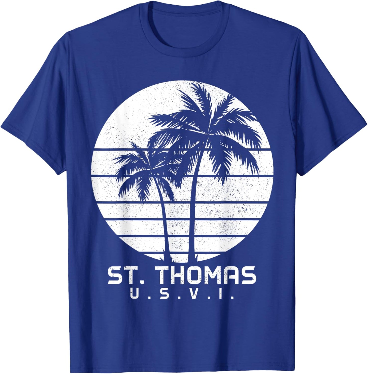 St. Thomas US Virgin Islands Pride Vacation USVI Vintage T-Shirt - T-Shirt | Royal