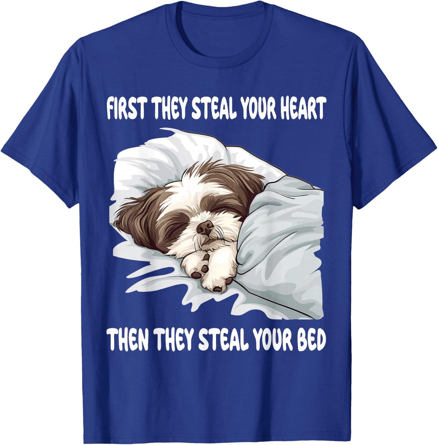 Shih Tzu Sleeping Pajamas Nightgown T-Shirt - T-Shirt | Royal