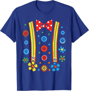 Clown Costume Circus Birthday Party Halloween Men Women Kids T-Shirt - T-Shirt | Royal