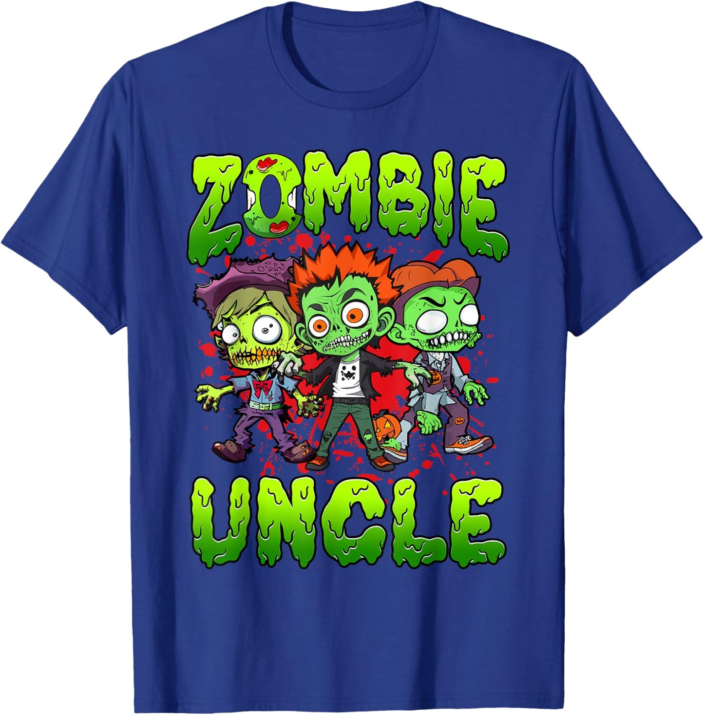 Zombie Uncle Halloween Costume Family Matching T-Shirt - T-Shirt | Royal