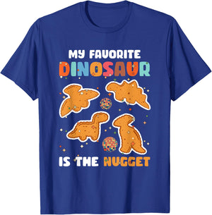 Nugget My Favorite Dinosaur Is The Nugget Chicken Lover T-Shirt - T-Shirt | Royal